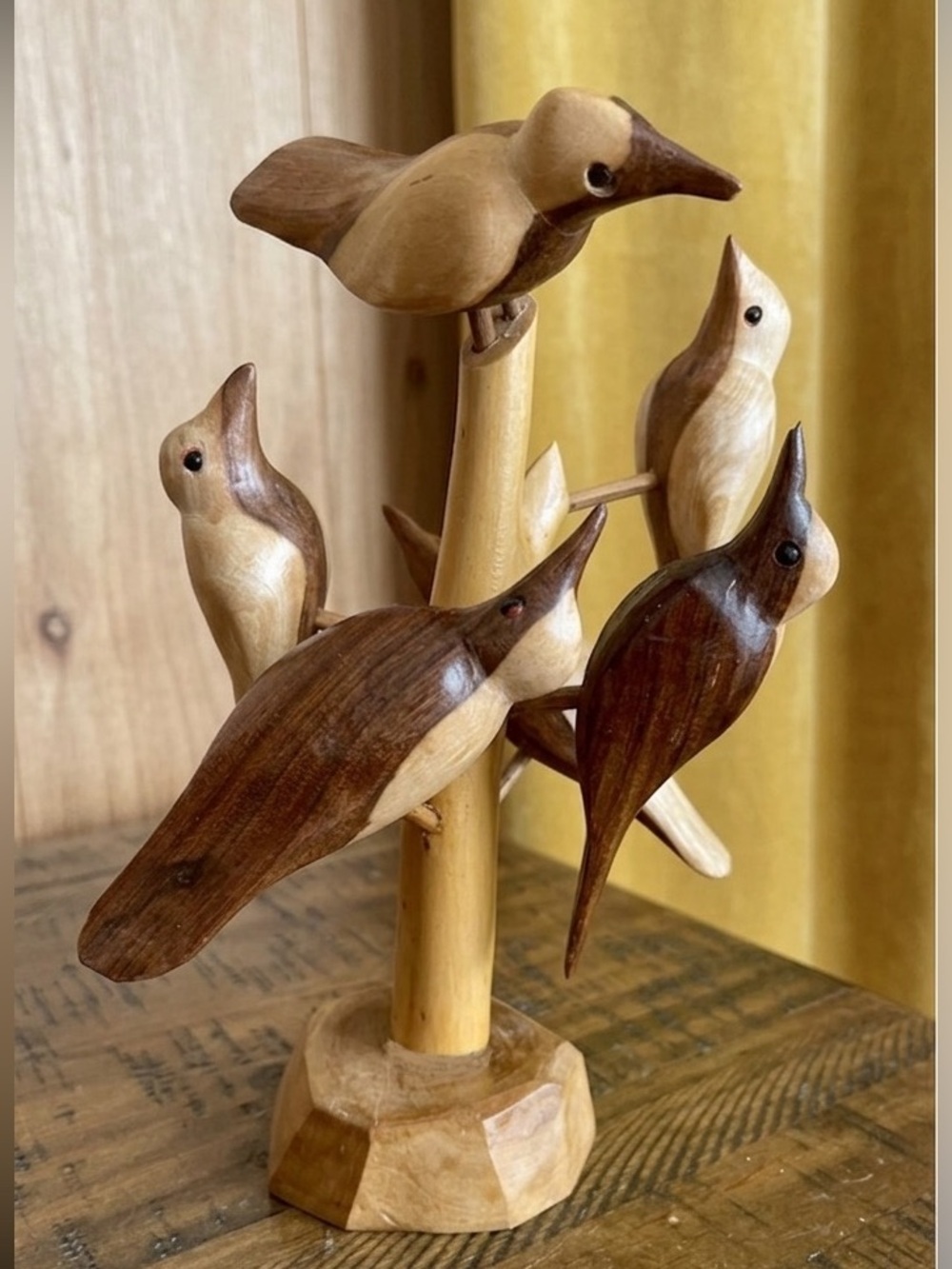 MCM Vintage Teak Bird Sculpture (1960s)